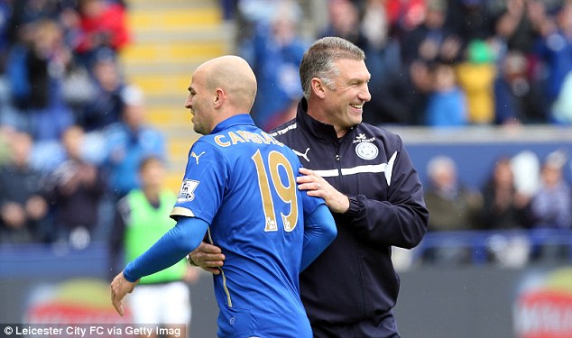 Pearson (right) led Leicester to four wins in April, bolstering their Premier League survival chances