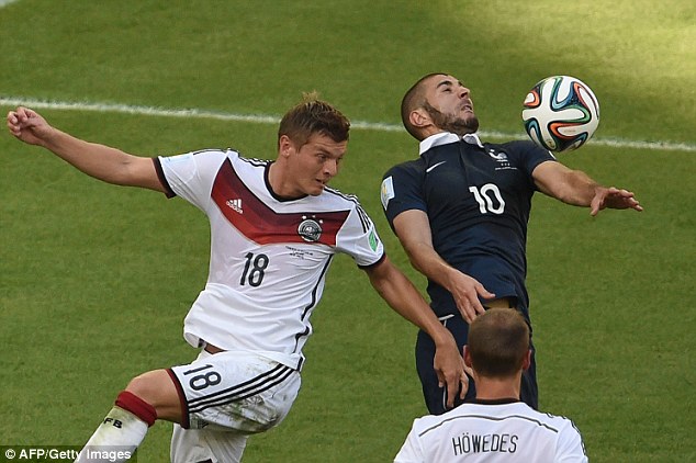 Control: France crashed out of the World Cup in the quarter-finals but Germany make the final four