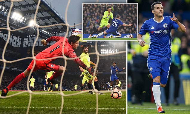 Chelsea 4-1 Peterborough: Pedro nets a brace to kill off the Posh with a red card for John