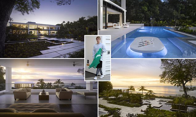 Inside Justin Bieber's ocean-side Barbados holiday home that costs $250k per week