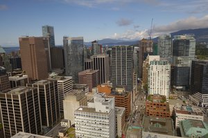 Buildings in Vancouver city, Canada.