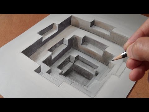 Drawing 3D Hole, Trompe-l'oeil