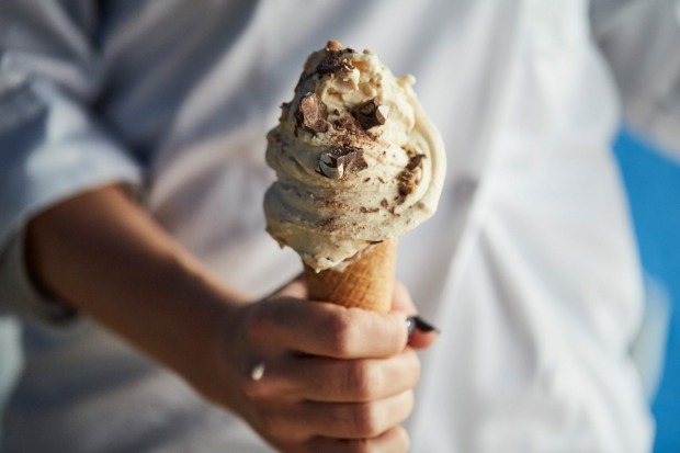 Gelato cone at Piccolina in Hawthorn.