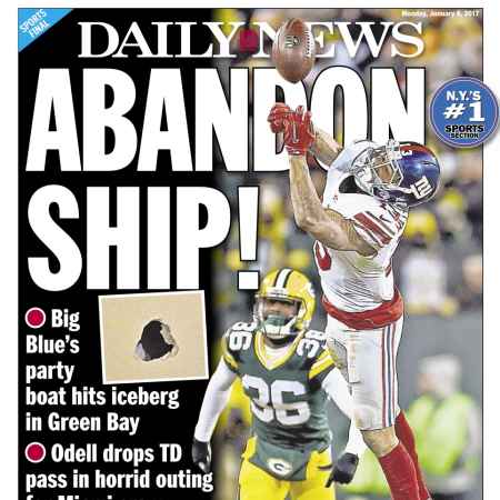 Odell Beckham, who began week on Miami party boat, ends it with ice cold day in Green Day as Giants finish season with 38-13 beating. 