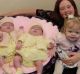 Triplets Raya, Phoebe and Ryan with big sisters Mya and Kayla. 