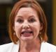 Sussan Ley addresses the media in Albury on Monday.