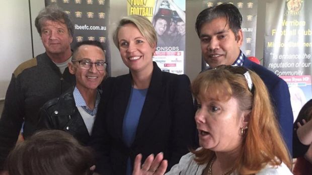 Khan with Tania Plibersek.