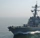 The US guided missile destroyer USS Mahan fired at the Islamic Revolutionary Guard Corps boats after it had established ...