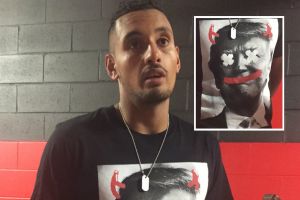 "It's pretty explanatory": Kyrgios' shirt took aim at Donald Trump.