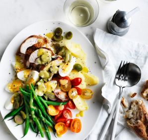 Adam Liaw's chicken Nicoise salad.