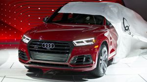 An Audi AG SQ5 vehicle is unveiled during the 2017 North American International Auto Show (NAIAS) in Detroit, Michigan, ...