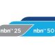 NBN Co's new speed categories for 'super-fast broadband' are nbn 25, bnb 50 and nbn 100.