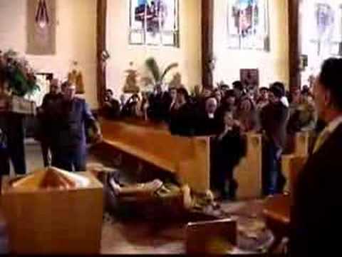 Religious Statue Falls And Breaks In Church