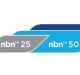 NBN Co's new speed categories for 'super-fast broadband' are nbn 25, nbn 50 and nbn 100.