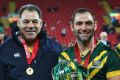 Ambassadors: Cooper Cronk, Mal Meninga, Cameron Smith and Darius Boyd have restored international rugby league's former ...