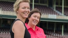 Jacinta Jamieson and her McGrath breast care nurse Maree Wylie travelled to Sydney for the Pink Test.