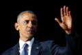 President Barack Obama waves as he speaks during his farewell address at McCormick Place in Chicago.