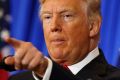 President-elect Donald Trump speaks during a news conference in the lobby of Trump Tower in New York.