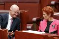 Senators David Leyonhjelm and Pauline Hanson blame the childcare fee increases on the fact educators have to be certified. 