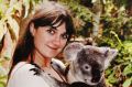 Sophie Collombet holding a koala during her time in Australia.