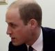 Prince William, Duke of Cambridge speaks to Aoife, 9, during his visit to a Child Bereavement UK Centre in Stratford on ...