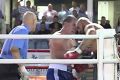 Paul Gallen knocked out Ryan Carr-Ketu at Sydney's Southern Cross Group Stadium.