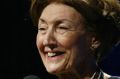 Shirley Hazzard after winning the fiction category at the 2003 National Book Awards in New York City with <i>The Great ...