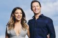 Former 2DAY FM breakfast team Sam Frost and  Rove McManus. 