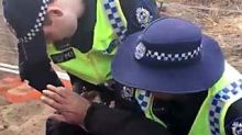 Roe 8 protester tackled to the ground by police