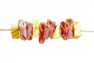 Ham and pineapple kebabs