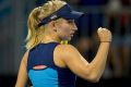 Daria Gavrilova advances at the Sydney International. 