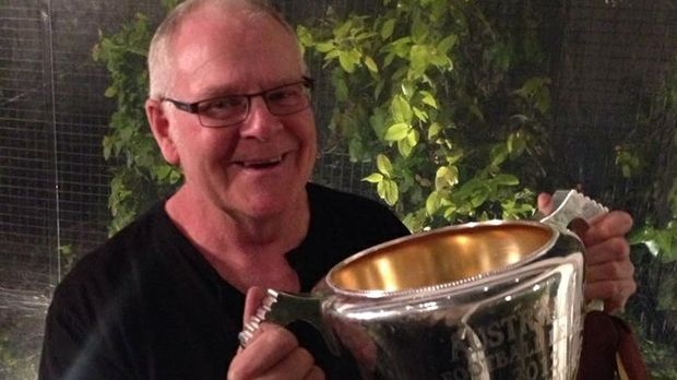 Ric Sprake with the 2013 premiership cup.