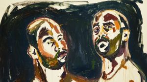 Myuran Sukumaran's self portrait 'untitled (Double Self-Portrait, Embracing' that is a part of 'Another Day In Paradise' ...