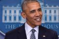 President Barack Obama speaks during a news conference.