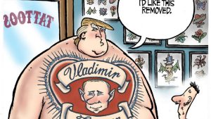 Theo Moudakis: Trump tattoo