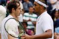 Understanding: Nick Kyrgios and Andy Murray after the Scot's win at Wimbledon last year.