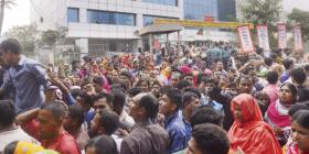 Garment workers protest - Ashulia, Dec 2016