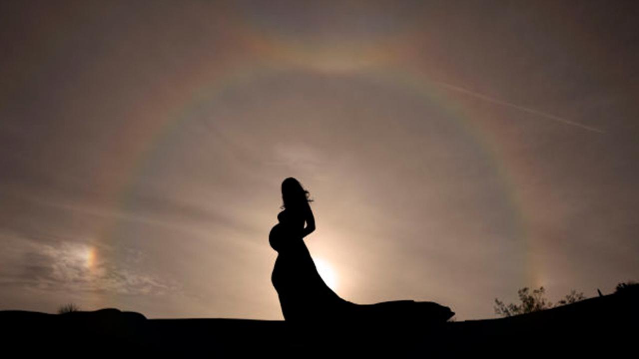 Image of triple rainbow shot