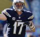 On the move: San Diego Chargers quarterback Philip Rivers.