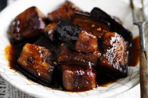 Japanese favourite: Fried eggplant with miso.