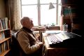 Zhou Youguang, then aged 106, in his study in Beijing in December 2011.  