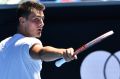 Bernard Tomic after his first-round victory.