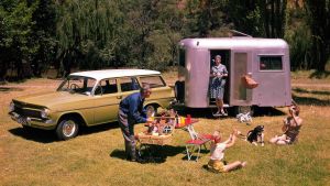 Camping out in the days before iPhones and double-shot lattes.