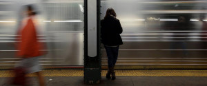 Woman Subway Platform