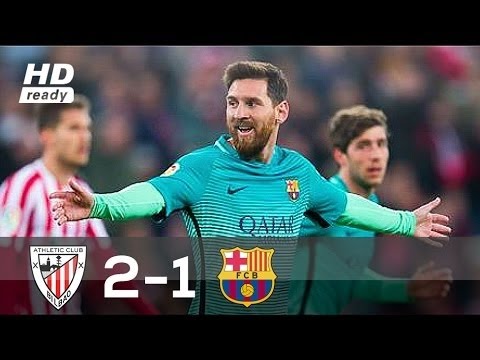 Athletic Bilbao vs Barcelona 2-1 All Goals & Full Highlights (Copa Del Rey) 05/01/2017 HD