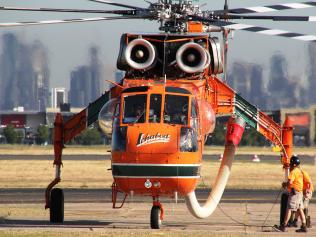 Ichabod firefighting air crane will be based out of Moorabbin Airport for the 2017 summer. Picture Wayne Rigg