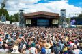 Crowds at the Falls Festival in Lorne.