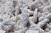 Salt at the Uyuni Salt Flats in Bolivia.