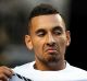 It was an unhappy night for Kyrgios. 