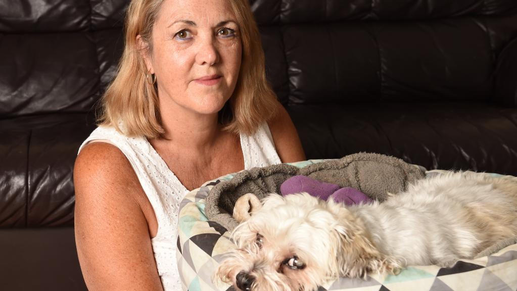 Anita Bazogias from Bayswater with Charlie, a Maltese Shih tzu cross. Picture: Lawrence Pinder